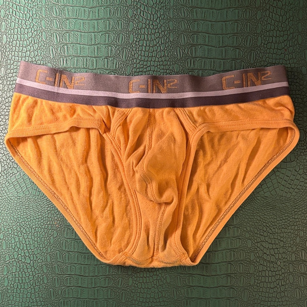 C-IN2 yellow and gray briefs